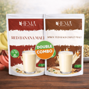 Sprouted Raagi Malt + Red Banana Malt